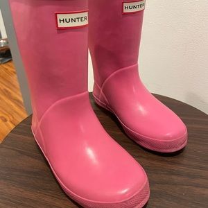 Girls Pink Hunter Rainboots